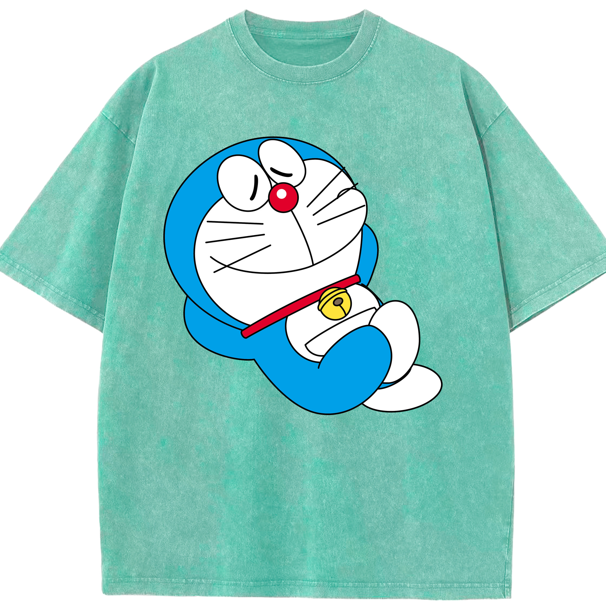 （画像用） ドラえもん Doraemon 綿100% ヴィンテージ風 半袖Tシャツ（フロントプリント）